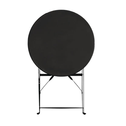 Bolero Black Pavement Style Steel Table 595mm • PAS-GH558