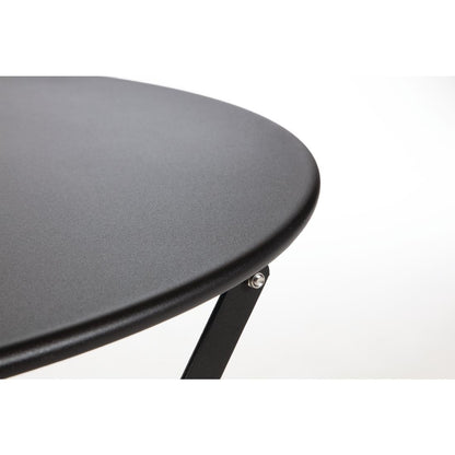 Bolero Black Pavement Style Steel Table 595mm • PAS-GH558