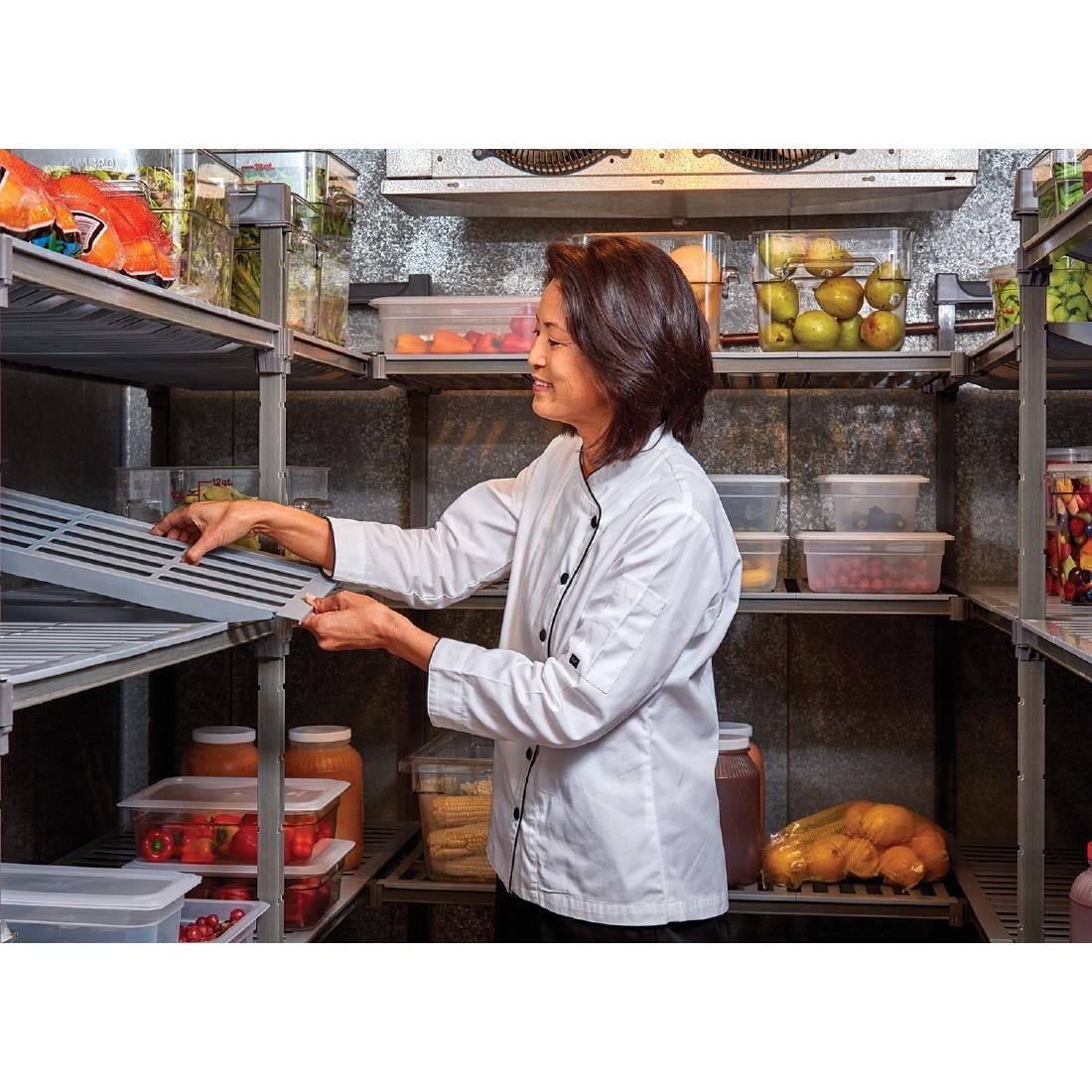 Cambro Camshelving Basics Plus 4 Tier Shelving Starter Unit - 1830x1220x460mm • PAS-GH618