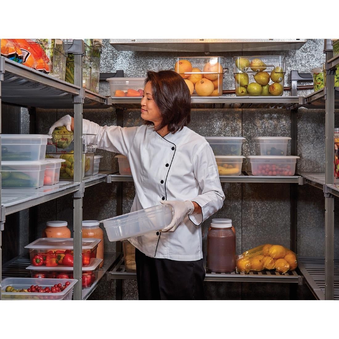 Cambro Camshelving Basics Plus 4 Tier Shelving Starter Unit - 1830x1220x460mm • PAS-GH618