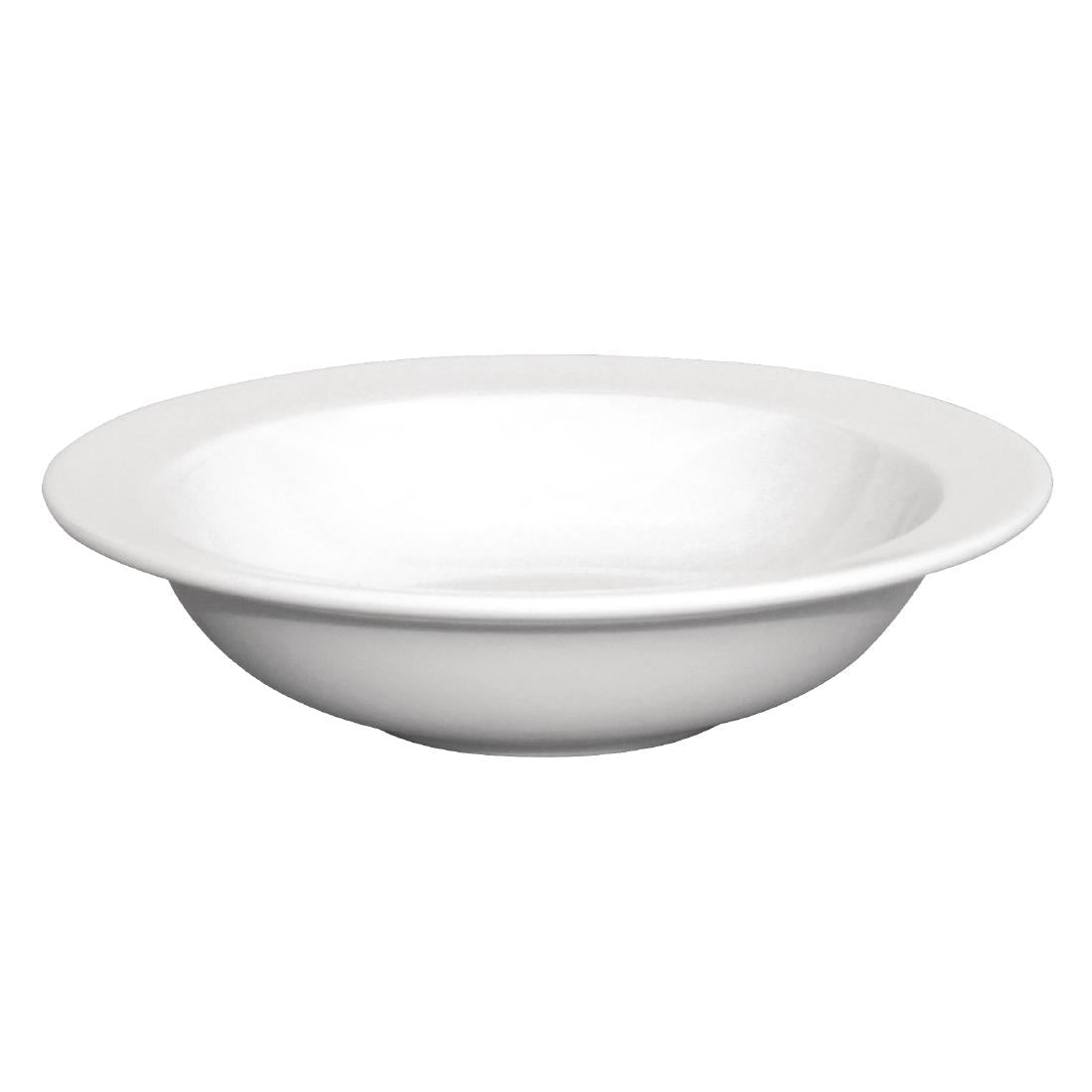 Olympia Whiteware Wide Rim Bowls 180mm (Pack of 12) • PAS-GH633