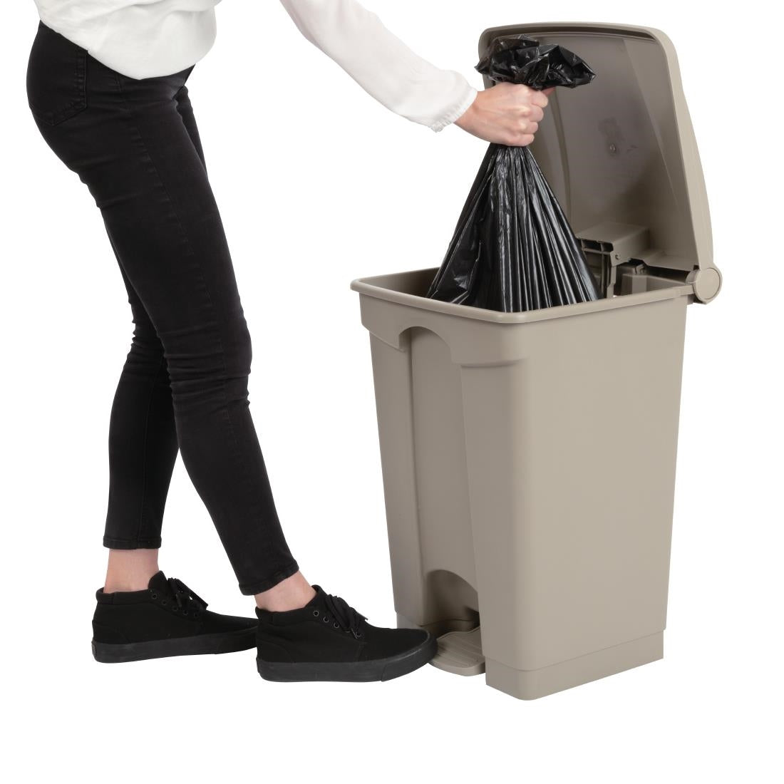 Jantex Pedal Bin Beige 45Ltr • PAS-GH637