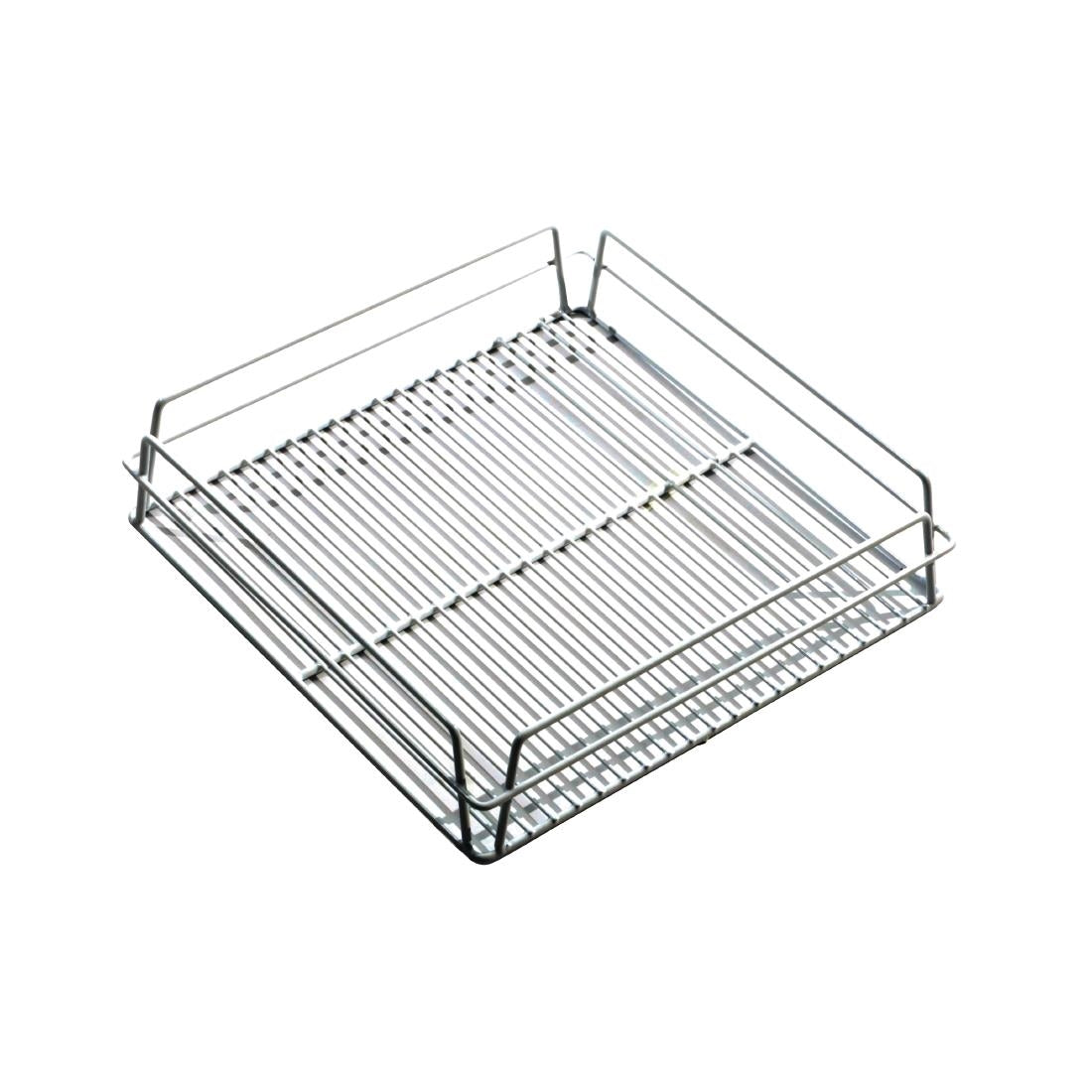 Ken Hands Glass Racks Baskets with Open Interior White • PAS-GH688