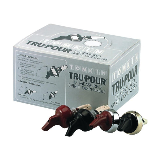 Tru-Pour Black Spirit Dispenser - 30ml (12 Pack) (Capacity: 30ml | Pack quantity: 12) • PAS-GH709