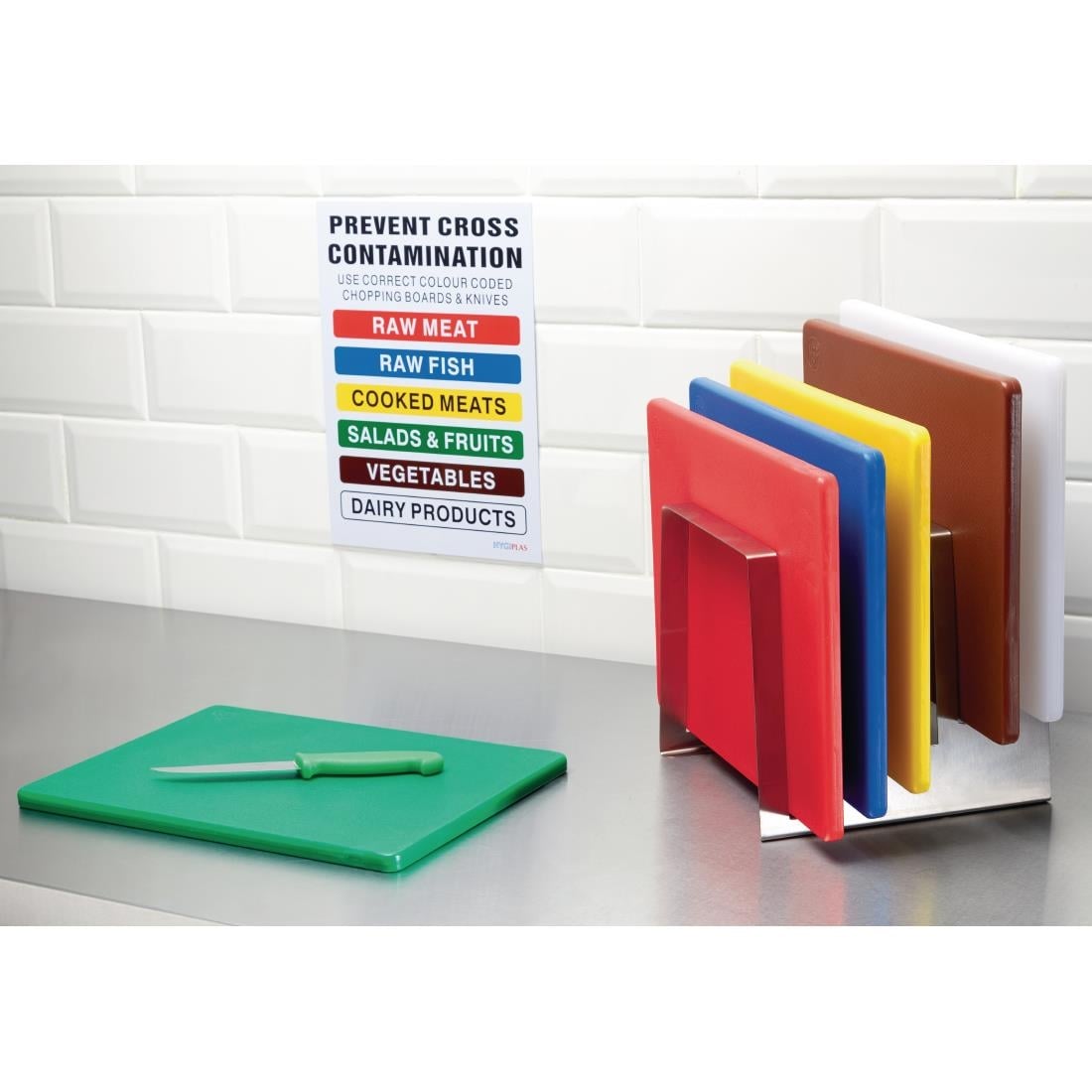 Hygiplas Low Density Chopping Board Green - 305x229x12mm • PAS-GH793