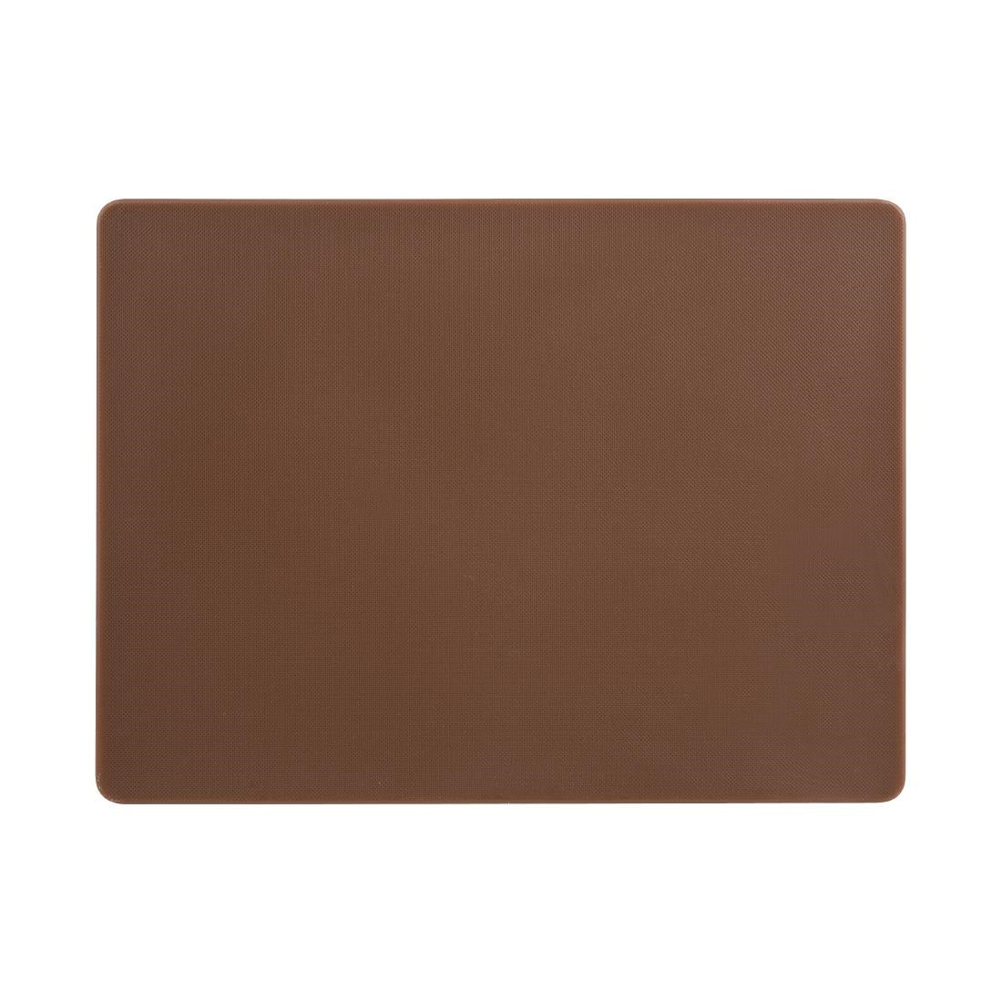 Hygiplas Low Density Chopping Board Brown - 305x229x12mm • PAS-GH792
