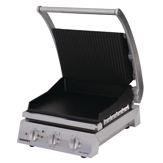 Roband GSA610RT Grill Station Ribbed Top and Smooth Bottom Plates 6 Slice • PAS-GH841