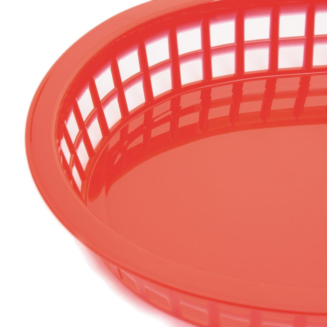 Olympia Oval Polypropylene Food Basket Red (6 Pack) • PAS-GH967