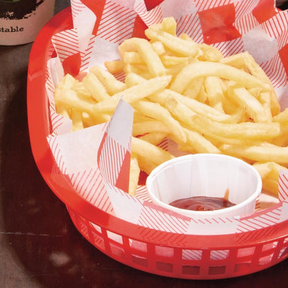 Olympia Oval Polypropylene Food Basket Red (6 Pack) • PAS-GH967