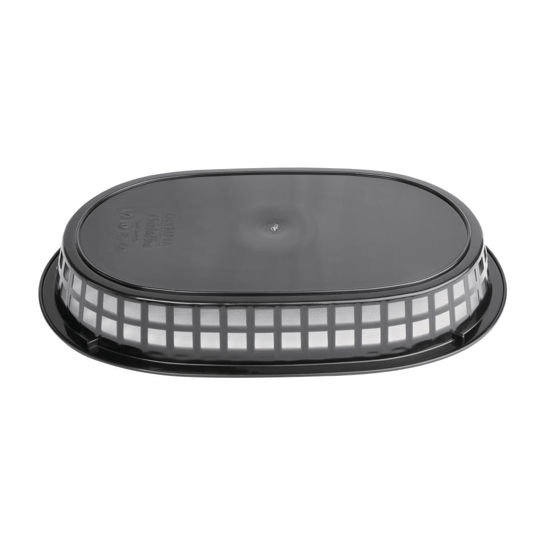 Olympia Oval Polypropylene Food Basket Black (6 Pack) • PAS-GH969