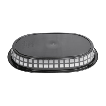 Olympia Oval Polypropylene Food Basket Black (6 Pack) • PAS-GH969