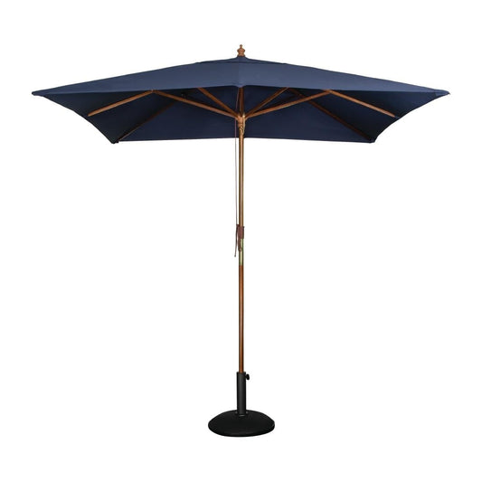 Bolero Square Outdoor Umbrella 2.5m Navy Blue • PAS-GH991