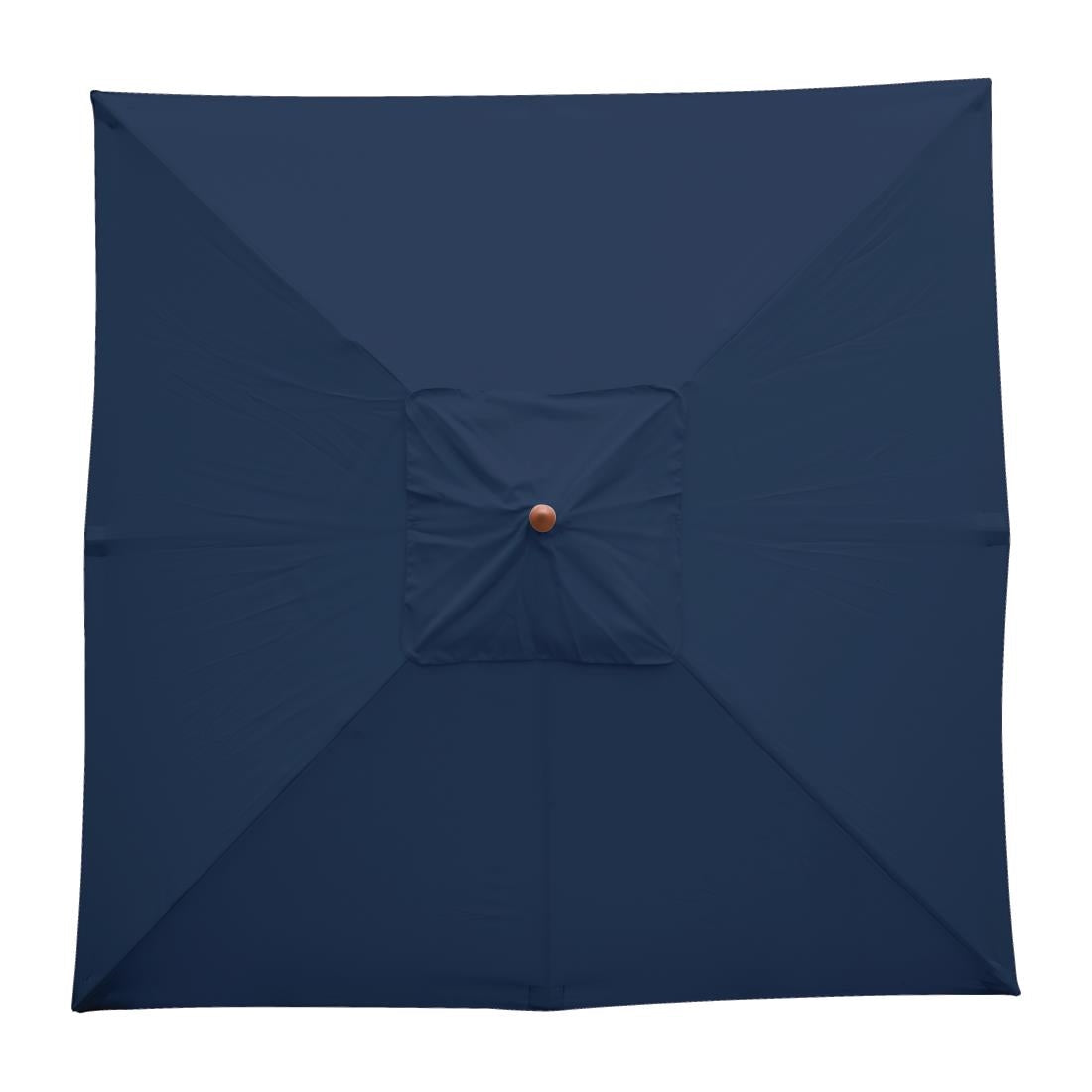Bolero Square Outdoor Umbrella 2.5m Navy Blue • PAS-GH991