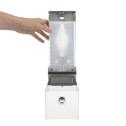 Jantex Stainless Steel Soap and Hand Sanitiser Dispenser 1Ltr • PAS-GJ034