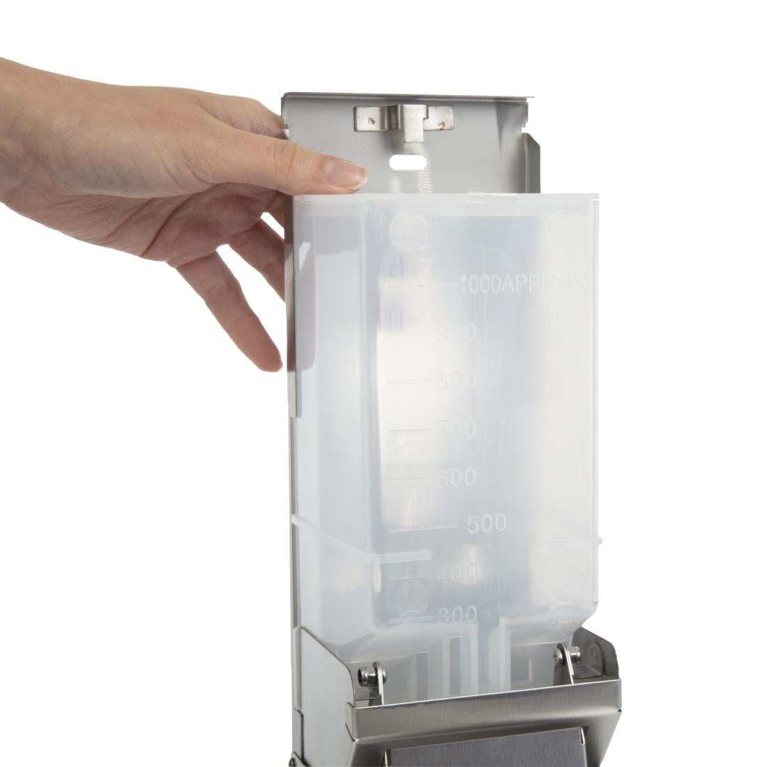 Jantex Stainless Steel Soap and Hand Sanitiser Dispenser 1Ltr • PAS-GJ034