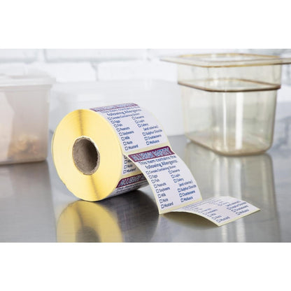Hygiplas Allergen Food Labels (500 Pack) • PAS-GJ058