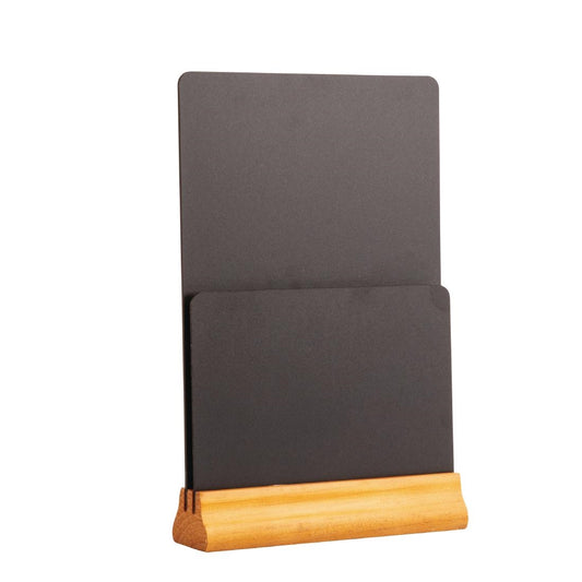 Olympia Tabletop Double Chalkboard Menu Holder • PAS-GJ096