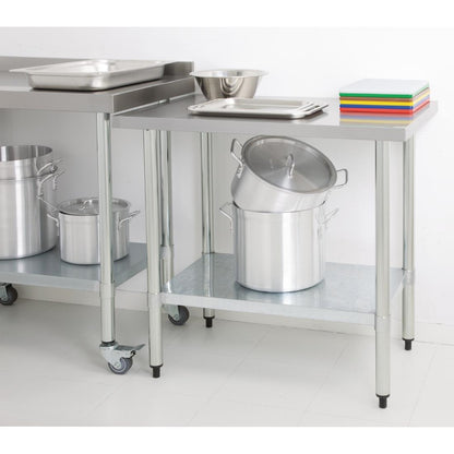 Vogue Stainless Steel Prep Table 1800mm • PAS-GJ504