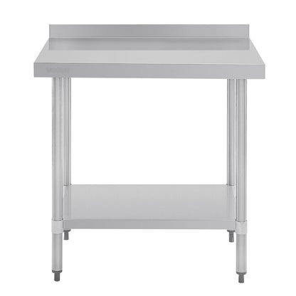 Vogue Stainless Steel Table with Splashback 900mm • PAS-GJ506