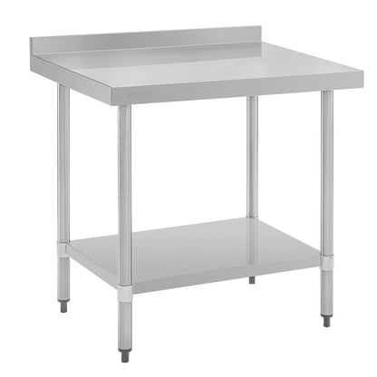 Vogue Stainless Steel Table with Splashback 900mm • PAS-GJ506