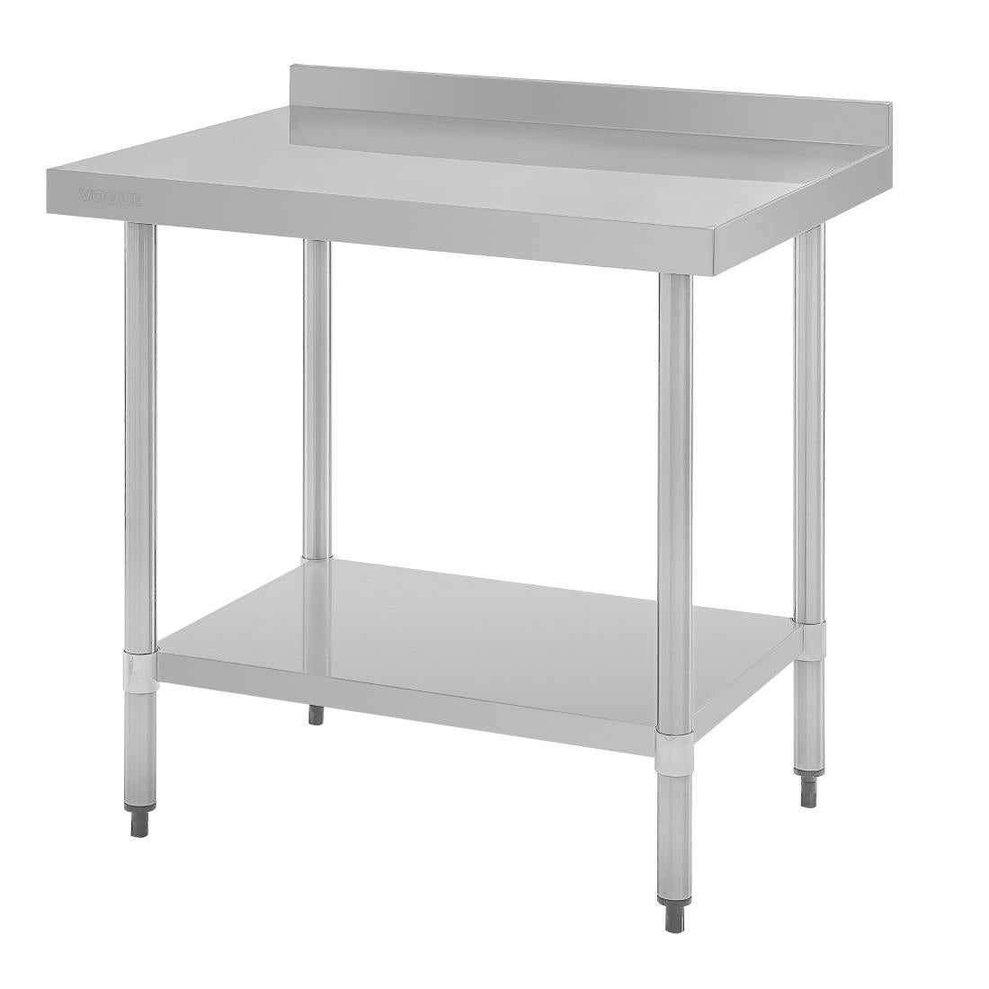 Vogue Stainless Steel Table with Splashback 900mm • PAS-GJ506