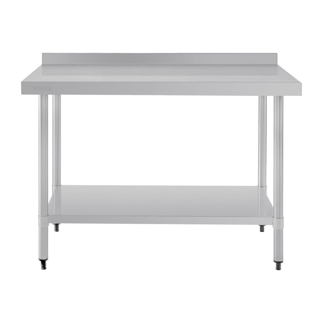 Vogue Stainless Steel Table with Splashback 1200mm • PAS-GJ507