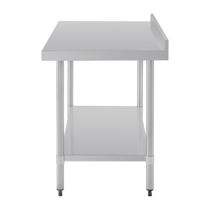Vogue Stainless Steel Table with Splashback 1200mm • PAS-GJ507