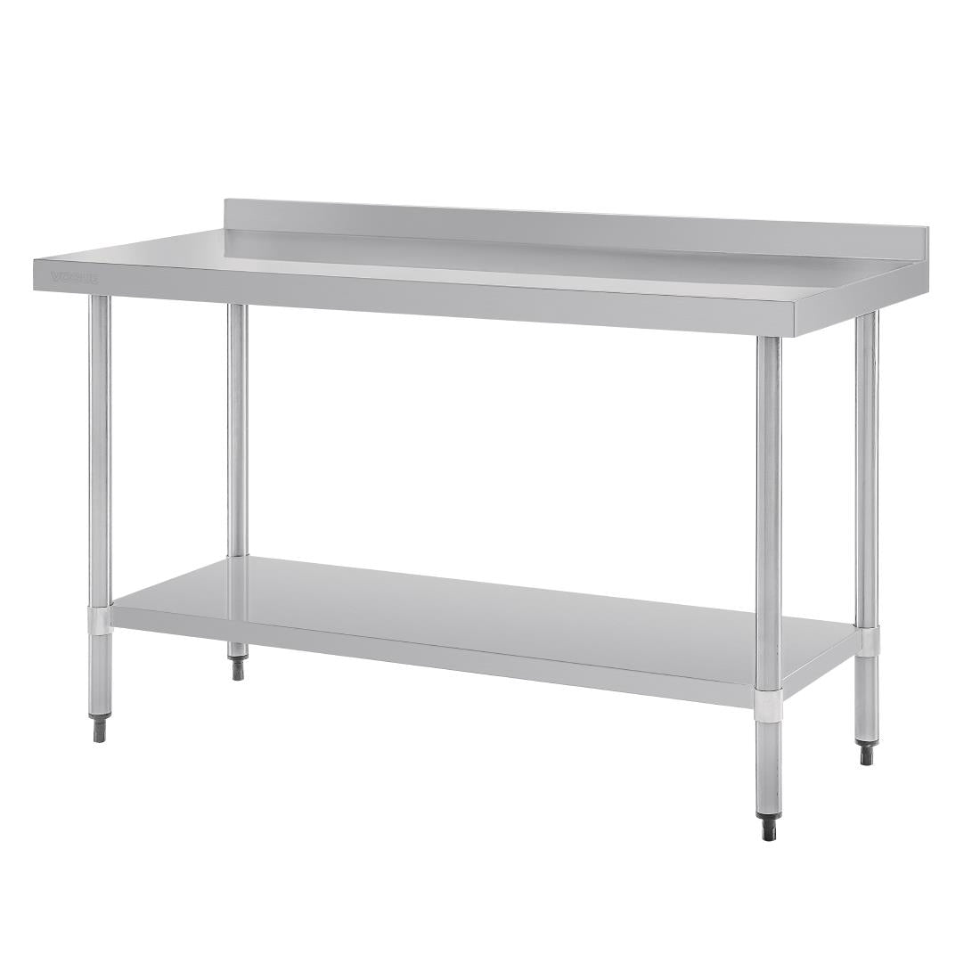 Vogue Stainless Steel Table with Splashback 1500mm • PAS-GJ508