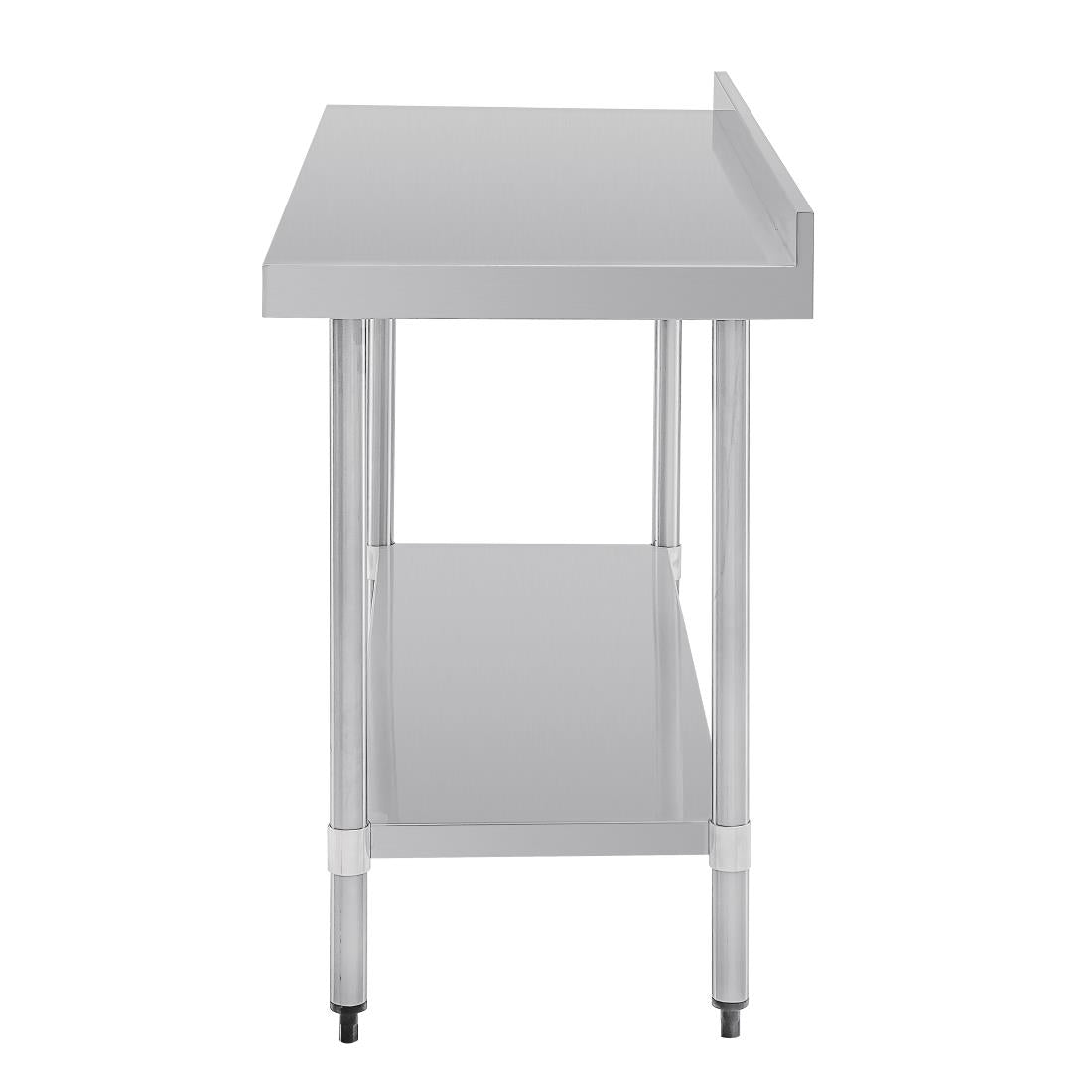 Vogue Stainless Steel Table with Splashback 1500mm • PAS-GJ508