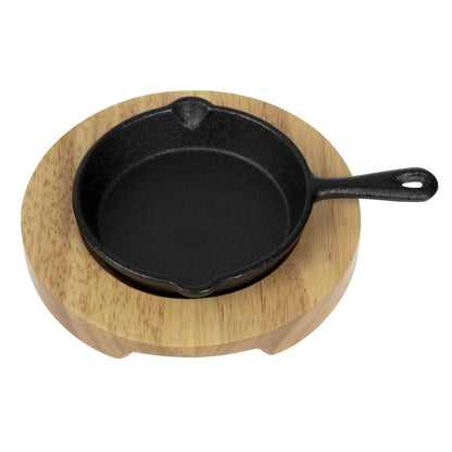 "Olympia Mini Cast Iron Round Pan 115mm" • PAS-GJ553