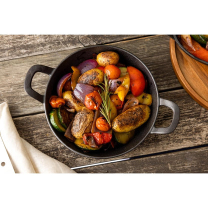 Olympia Round Cast Iron Eared Dish • PAS-GJ554