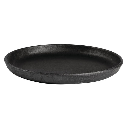 Olympia Round Cast Iron Sizzle Platter 220mm (220(Ø)x30(H)mm) • PAS-GJ556