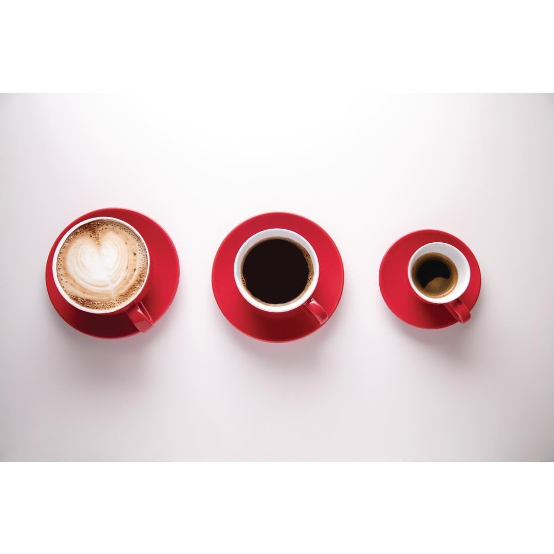 Olympia Cafe Coffee Cup Red - 230ml 8fl oz (Box 12) • PAS-GK073