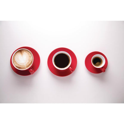 Olympia Cafe Espresso Saucer Red (12 Pack) (Pack of 12) • PAS-GK085
