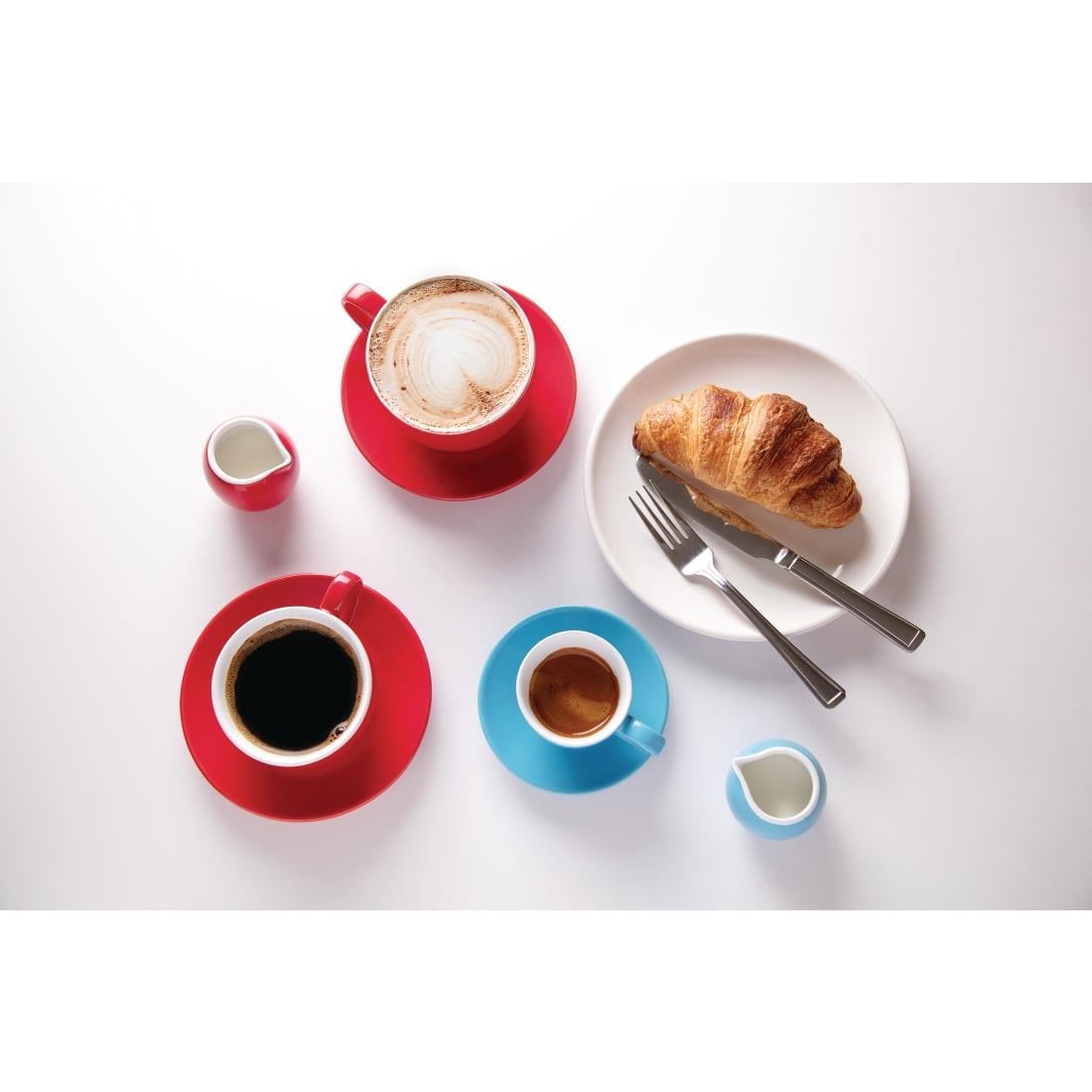 Olympia Cafe Espresso Saucer Red (12 Pack) (Pack of 12) • PAS-GK085