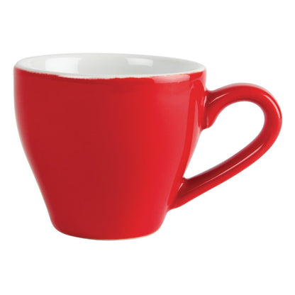 Olympia Cafe Espresso Cup Red - 100ml 3.38fl oz (12 Pack) • PAS-GK070
