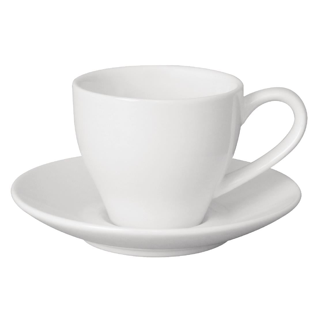 Olympia Cafe Espresso Saucer White (12 Pack) (117(Ø)mm | 4 2/3". Pack Quantity: 12) • PAS-GK086