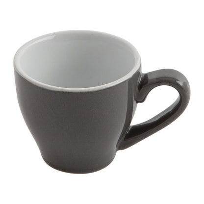 Olympia Cafe Espresso Cup Charcoal - 100ml 3.38fl oz (12 Pack) • PAS-GK072