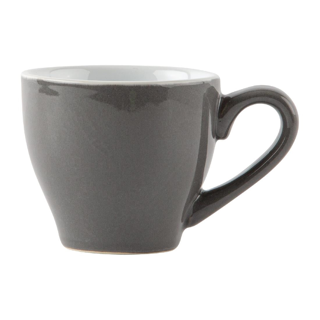 Olympia Cafe Espresso Cup Charcoal - 100ml 3.38fl oz (12 Pack) • PAS-GK072