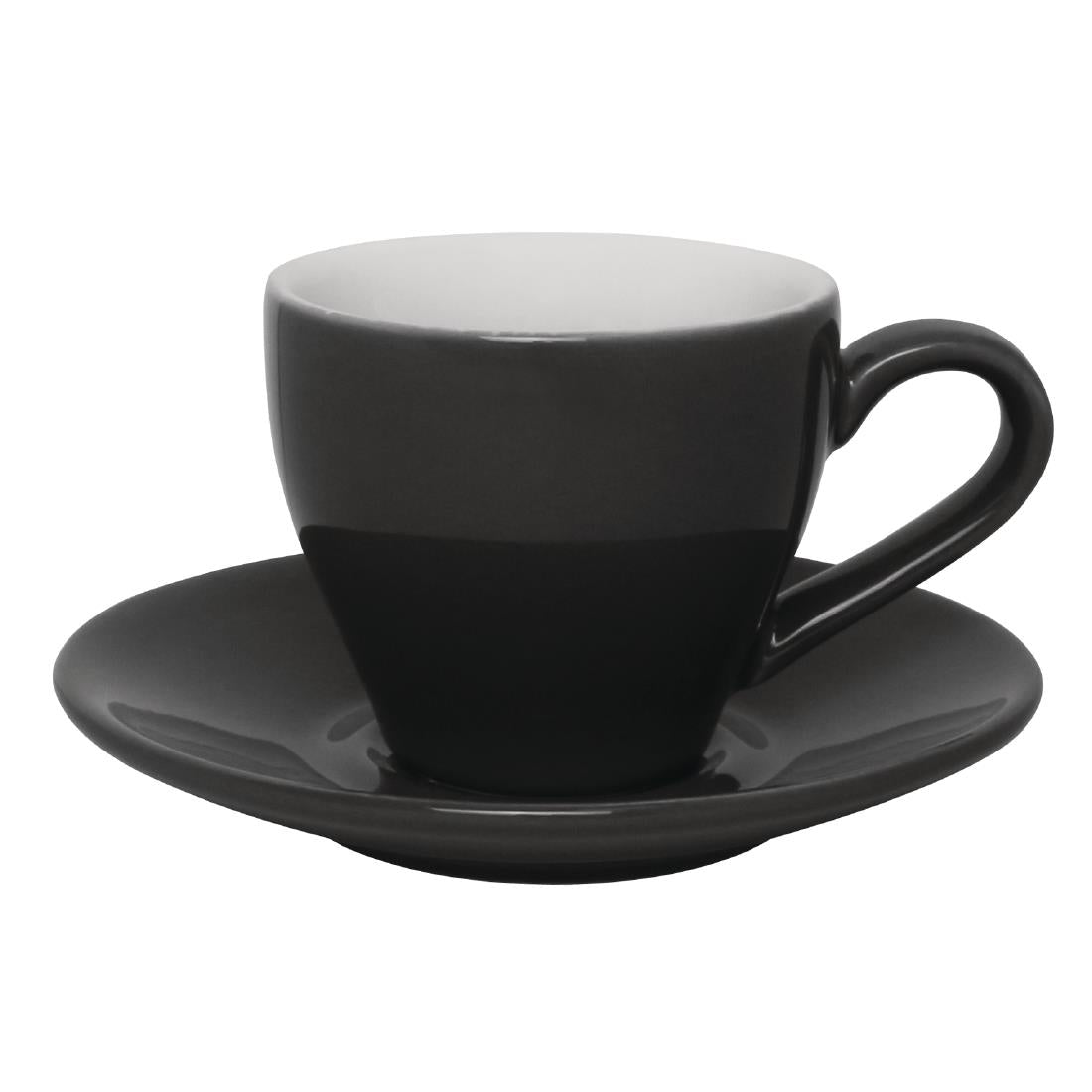 Olympia Cafe Espresso Cup Charcoal - 100ml 3.38fl oz (12 Pack) • PAS-GK072