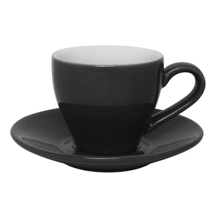 Olympia Cafe Espresso Cup Charcoal - 100ml 3.38fl oz (12 Pack) • PAS-GK072