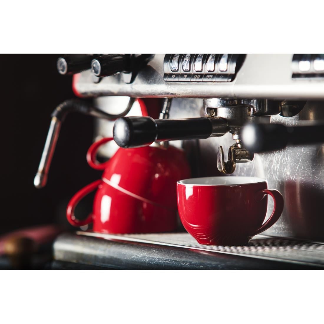 Olympia Cafe Coffee Cup Red - 230ml 8fl oz (Box 12) • PAS-GK073