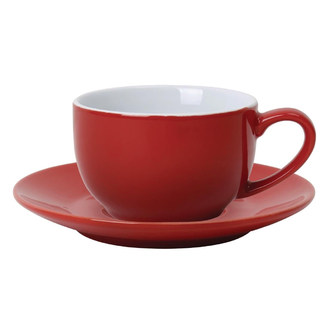 Olympia Cafe Coffee Cup Red - 230ml 8fl oz (Box 12) • PAS-GK073