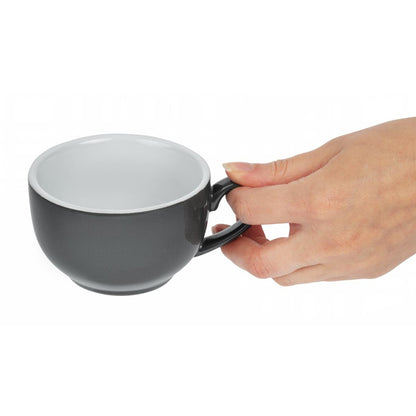 Olympia Cafe Coffee Cup Charcoal - 230ml (12 Pack) (Pack of 12) • PAS-GK075