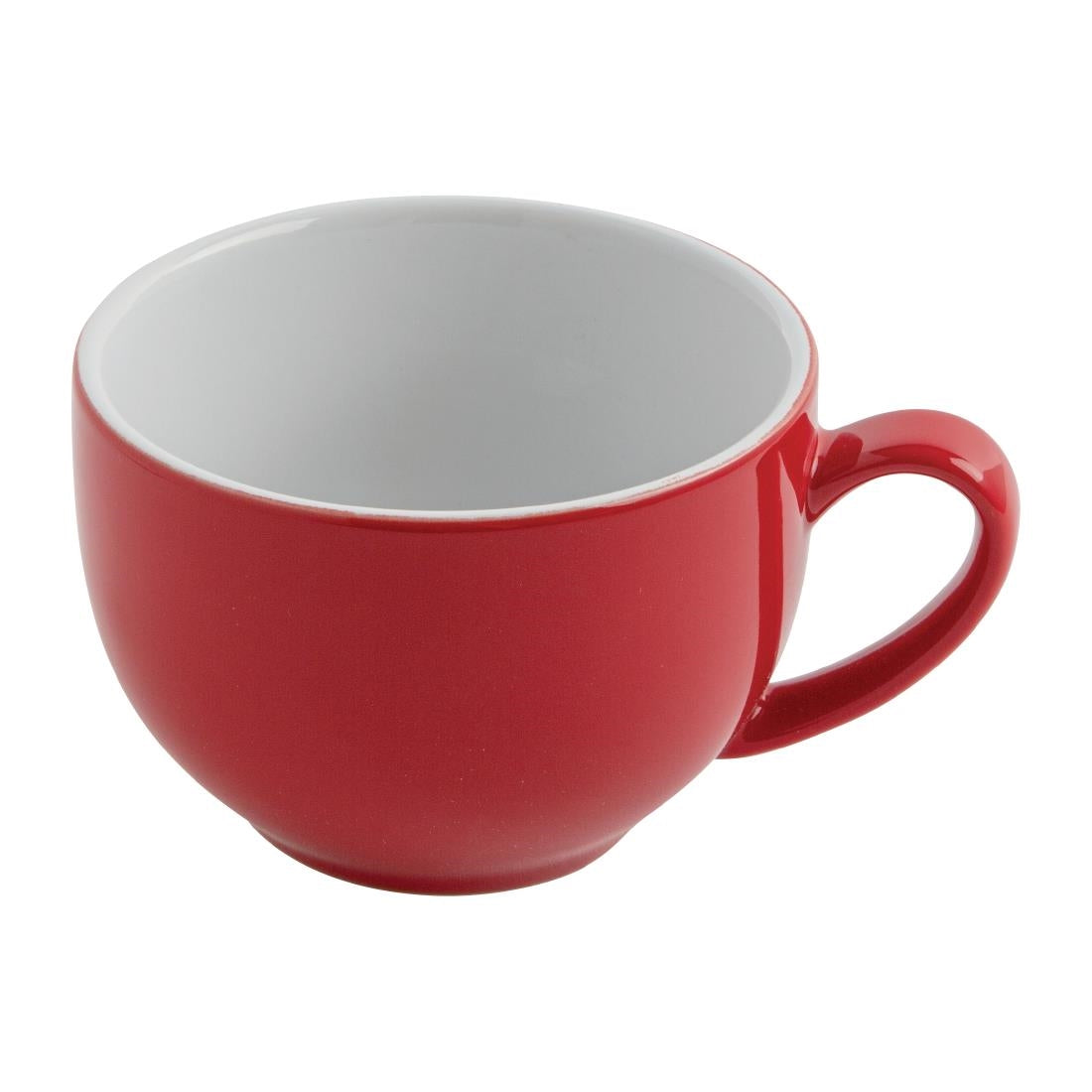 Olympia Cafe Cappuccino Cup Red - 340ml 11.5fl oz (12 Pack) • PAS-GK076