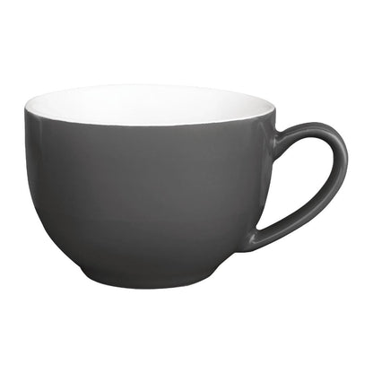 Olympia Cafe Cappuccino Cup Charcoal - 340ml 11.5fl oz (12 Pack) • PAS-GK078