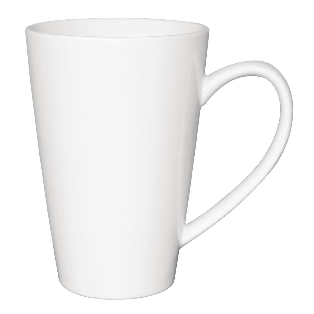Olympia Cafe Latte Cup White - 340ml 11.5fl oz (12 Pack) • PAS-GL487