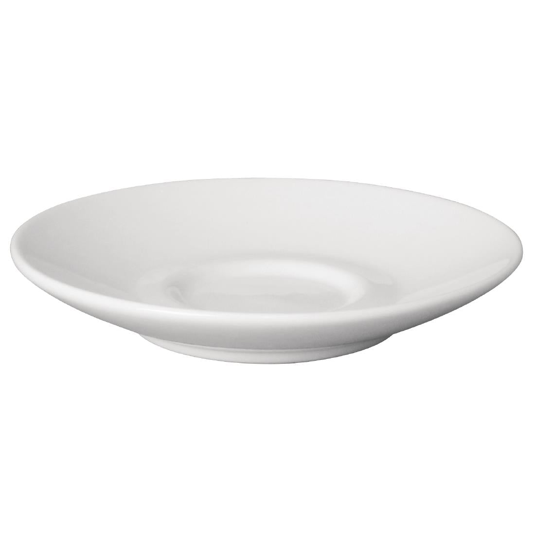 Olympia Cafe Espresso Saucer White (12 Pack) (117(Ø)mm | 4 2/3". Pack Quantity: 12) • PAS-GK086