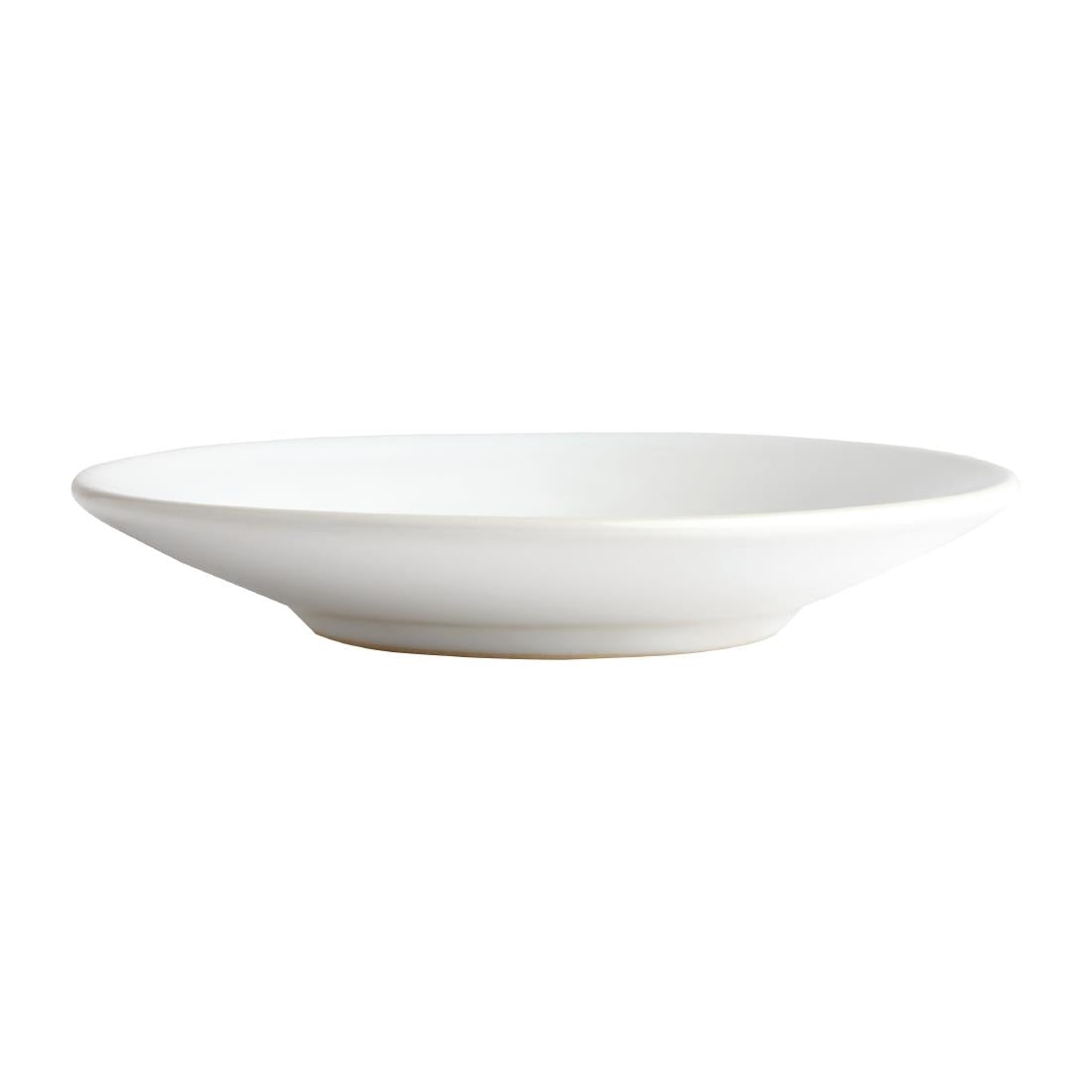 Olympia Cafe Espresso Saucer White (12 Pack) (117(Ø)mm | 4 2/3". Pack Quantity: 12) • PAS-GK086