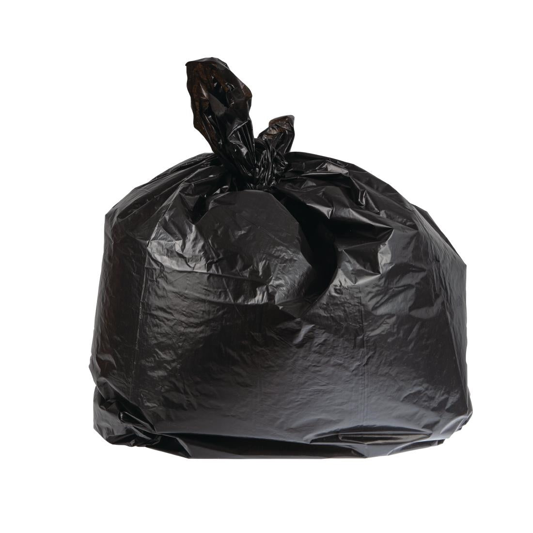 Jantex Heavy Duty Bin Bags Black 70Ltr (100 Pack) • PAS-HW688
